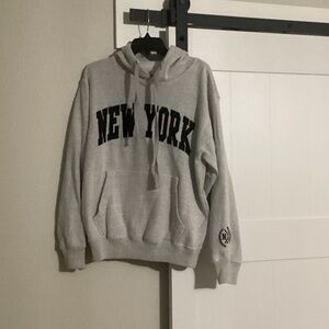 New York Gray Hoodie
